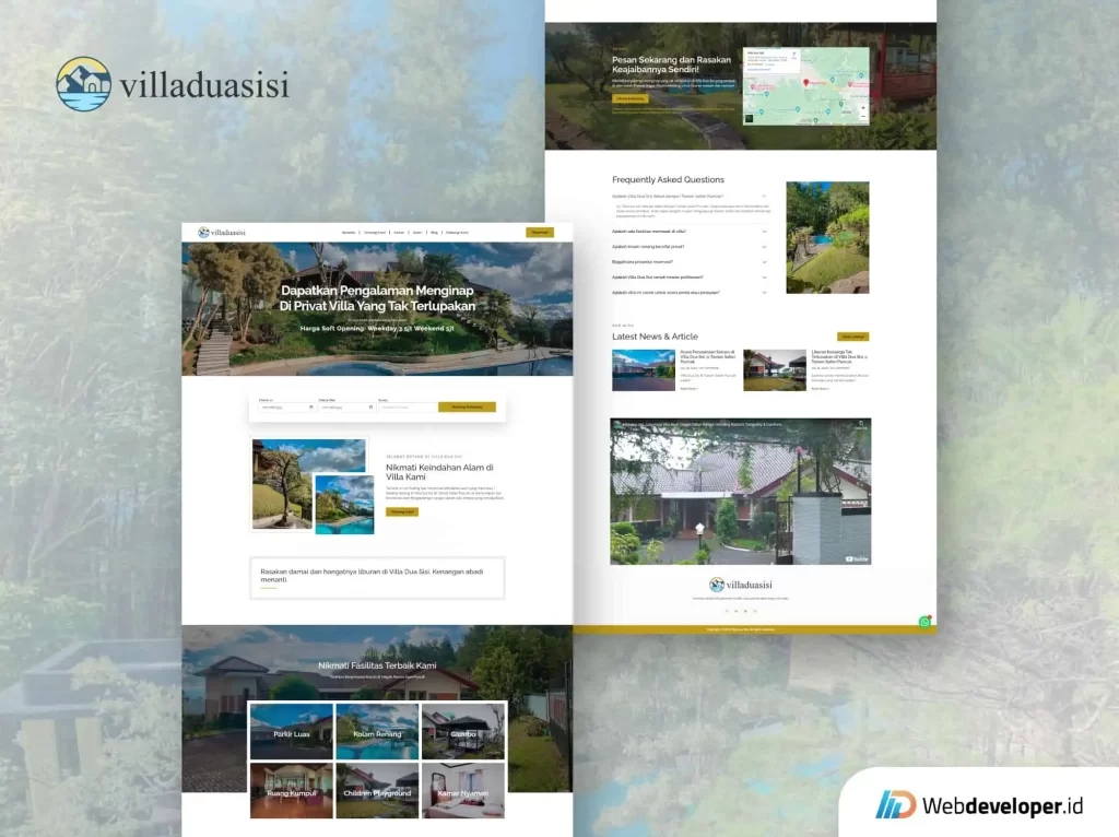 Jasa Pembuatan Website Booking Villa