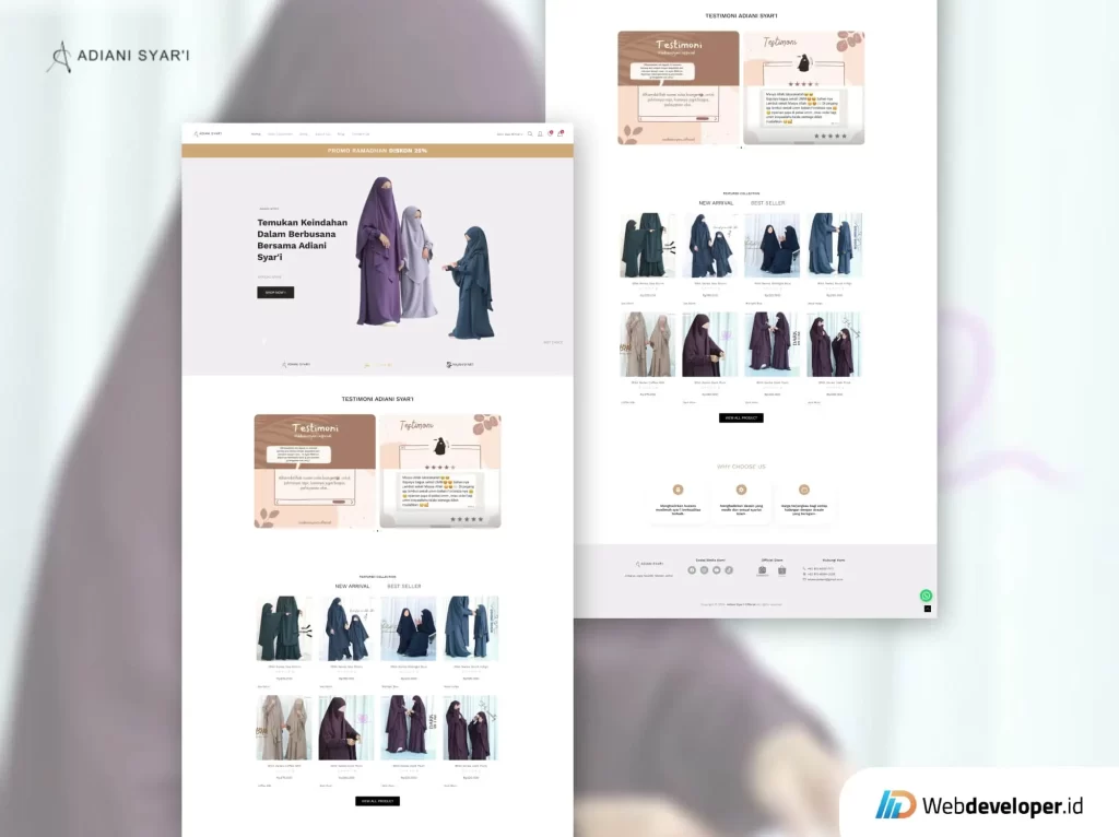 Jasa Pembuatan Website Fasion Muslim