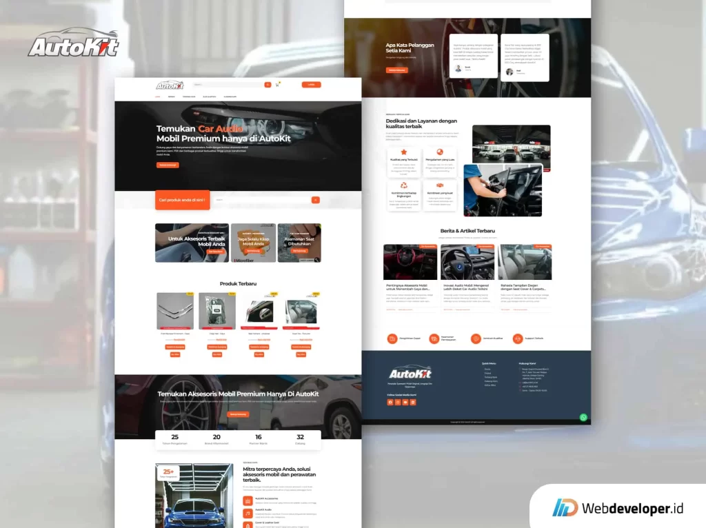 Jasa Pembuatan Website Ecommerce Sparepart Mobil
